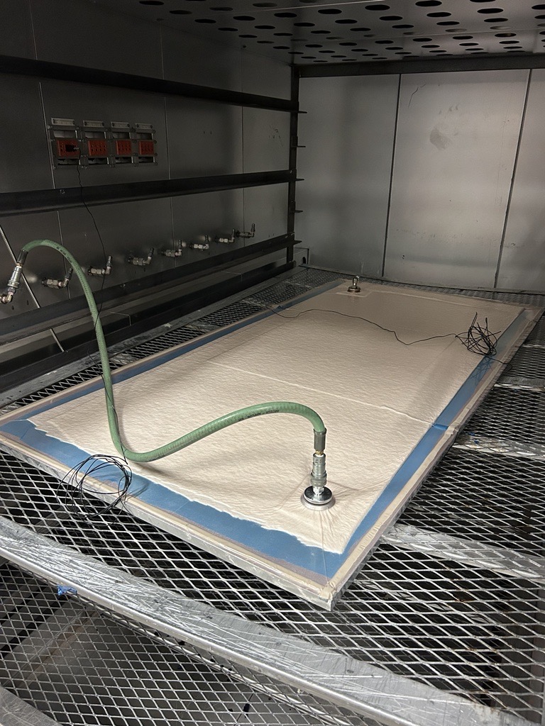 Curing prepreg materials in an oven - NIAR x sensXPERT