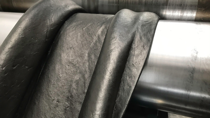 Nahaufnahme der Elastomerverarbeitung